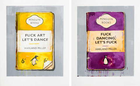 Harland Miller Fuck Art Let's Dance Signed Print