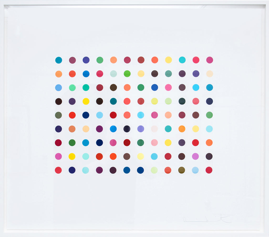 Damien Hirst Doxylamine Spot Etching Print