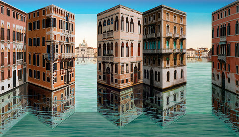 Venice Lagoon Patrick Hughes Signed Print