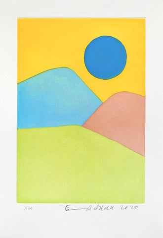 Etel Adnan "L'apocalypse Arabe" Signed print