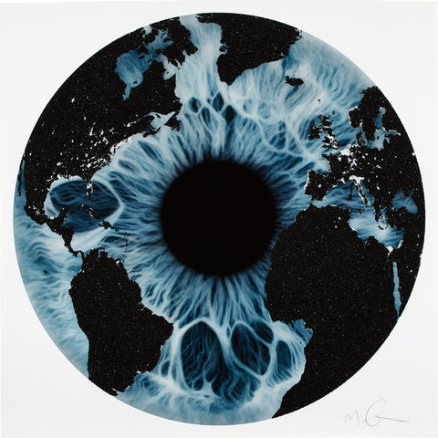 Marc Quinn "A Map of Where You Can't See the Stars, Atlantic View" Signed Iris Eye Print