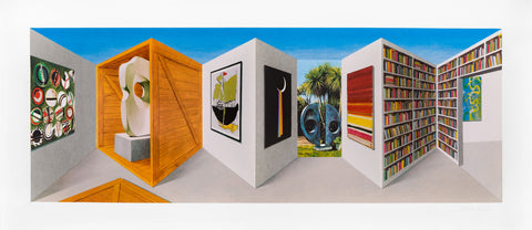 Patrick Hughes St Ives Reverspective 3d multiple