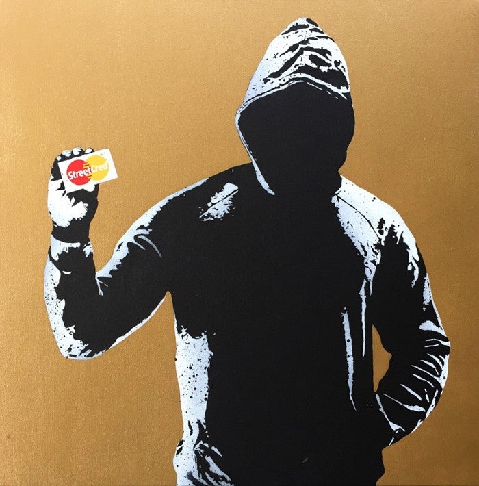 Fake "Street Cred" Unique Gold Canvas