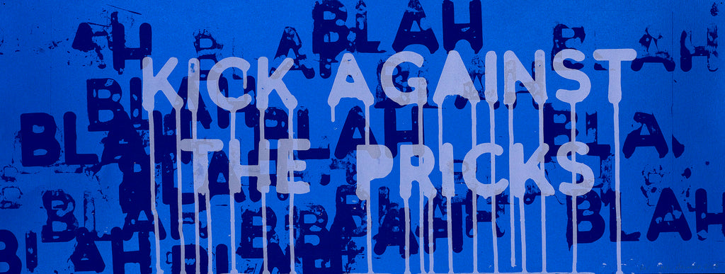 Mel Bochner "Kick Against the Pricks" Blah blah