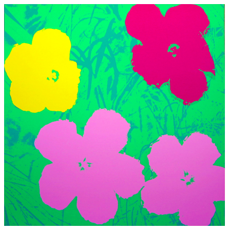 Andy Warhol "Flowers" Sunday B Morning (Green)