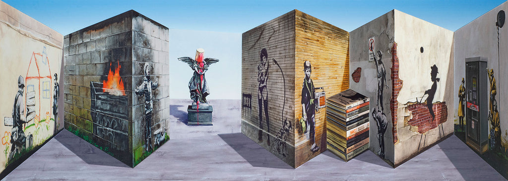 Patrick Hughes Banksy Street Art 3D Multiple