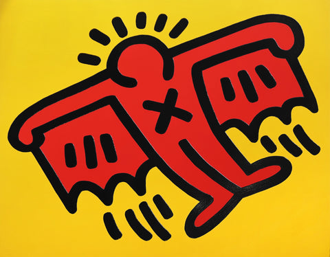 Keith Haring "X Man" Signed Icon Print